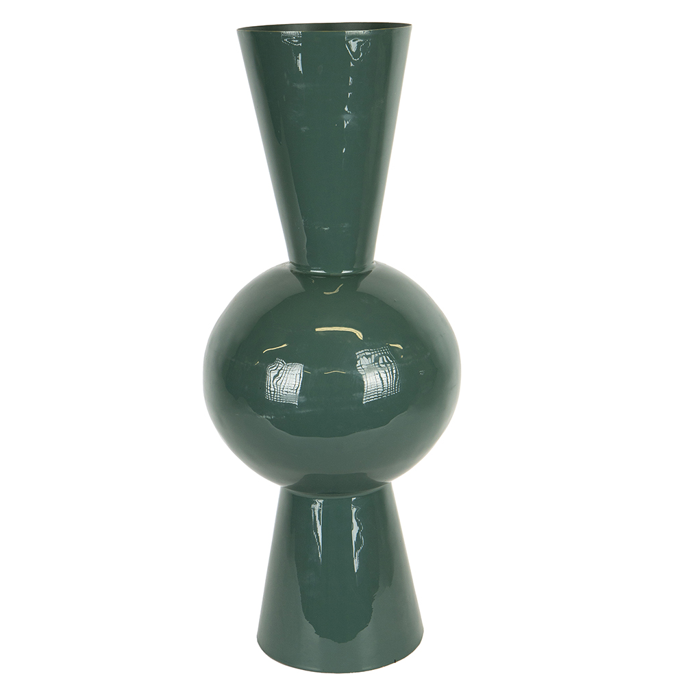 metal-vase-dark-green-25cm-x-25cm-x-60cm