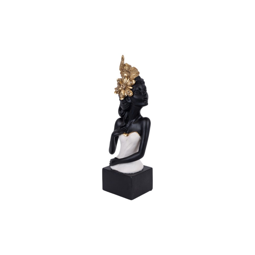 table-decorative-sculpture-woman-flower-black-white-gold-11-5x8-5x35cm-