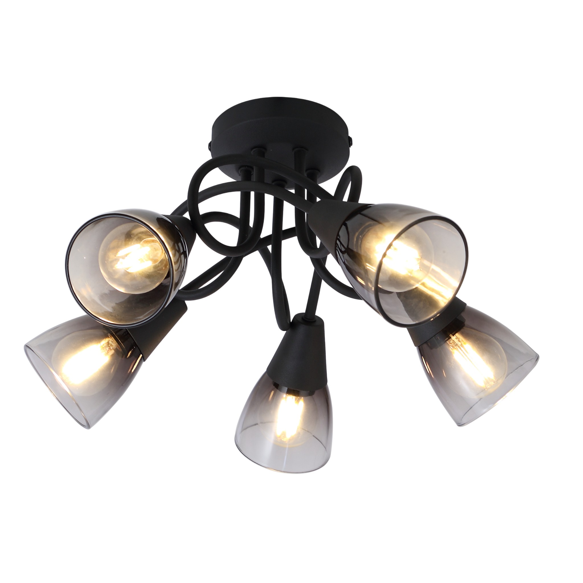 eurolamp-spot-with-5-lights-and-with-socket-e14-in-black-color