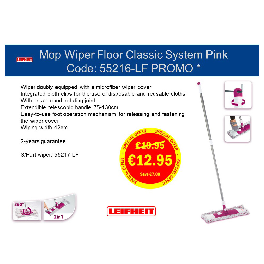 leifheit-mop-wiper-floor-classic-system-pink