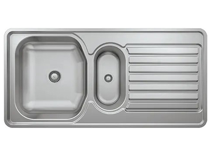 stainless-steel-one-large-bowl-with-small-bowl-drainboard-100cm-x-84cm