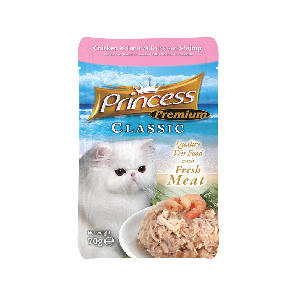 princess-chicken-and-tuna-with-rice-and-shrimp-pouch-wet-cat-food-70-grams