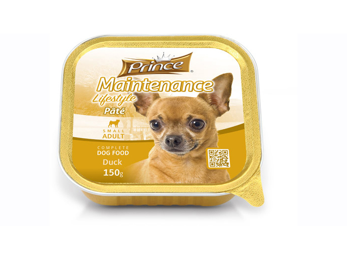 prince-maintenance-lifestyle-duck-pate-for-small-adult-dog-150g