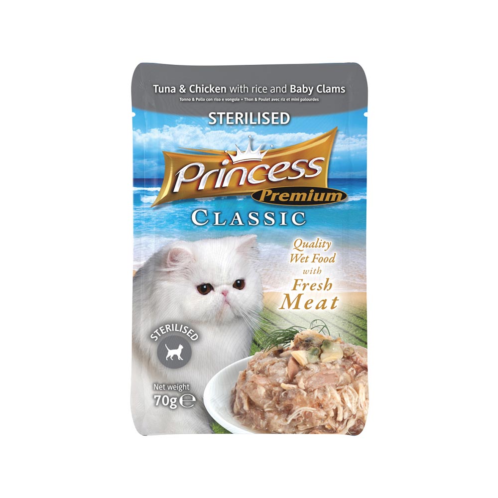 princess-wet-classic-pouch-for-sterilized-cats-tuna-chicken-70g
