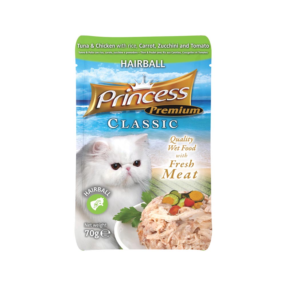 princess-classic-pouch-hairball-care-tuna-chicken-cat-wet-food-70g
