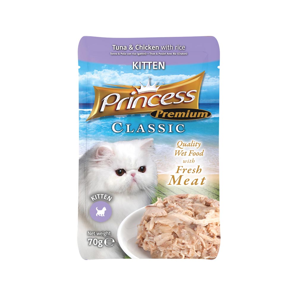 princess-classic-wet-cat-food-pouch-for-kittens-tuna-chicken-70g