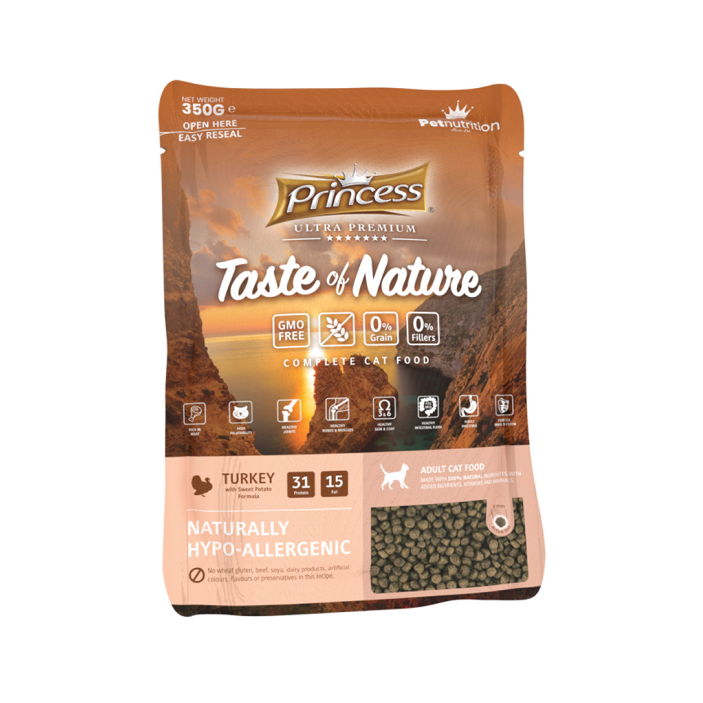 princess-taste-of-nature-turkey-with-sweet-potato-dry-cat-food-350g