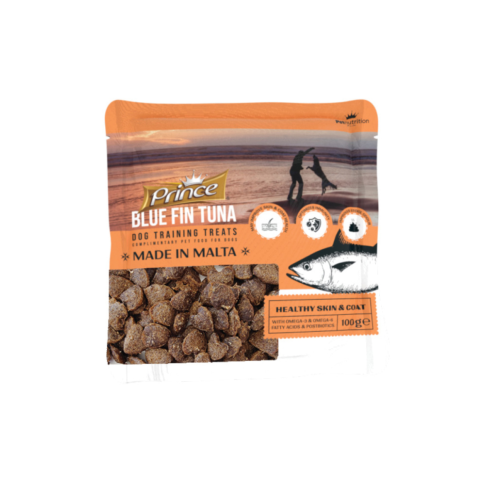 prince-dog-training-treats-blue-fin-tuna-skin-coat-100g