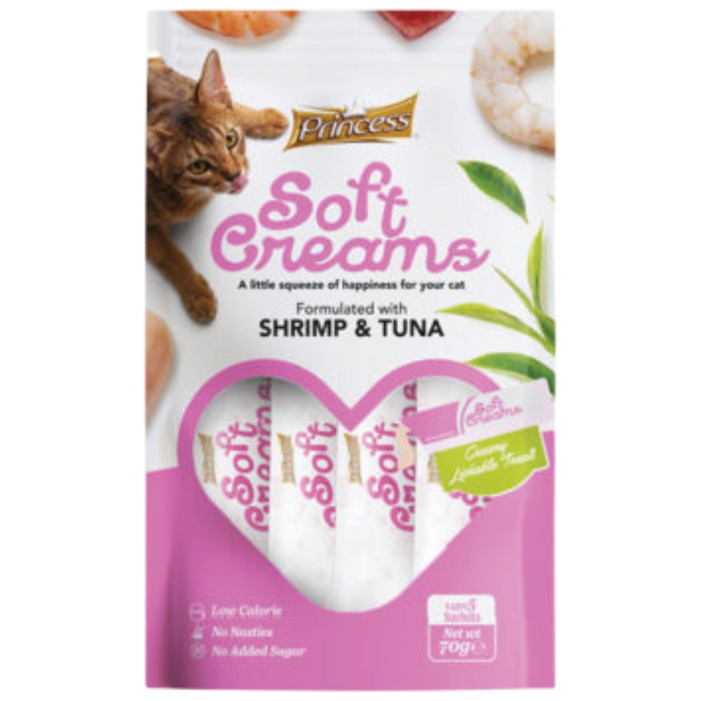 princess-soft-creams-lickable-cat-treats-shrimp-tuna-flavour-5-x-14g