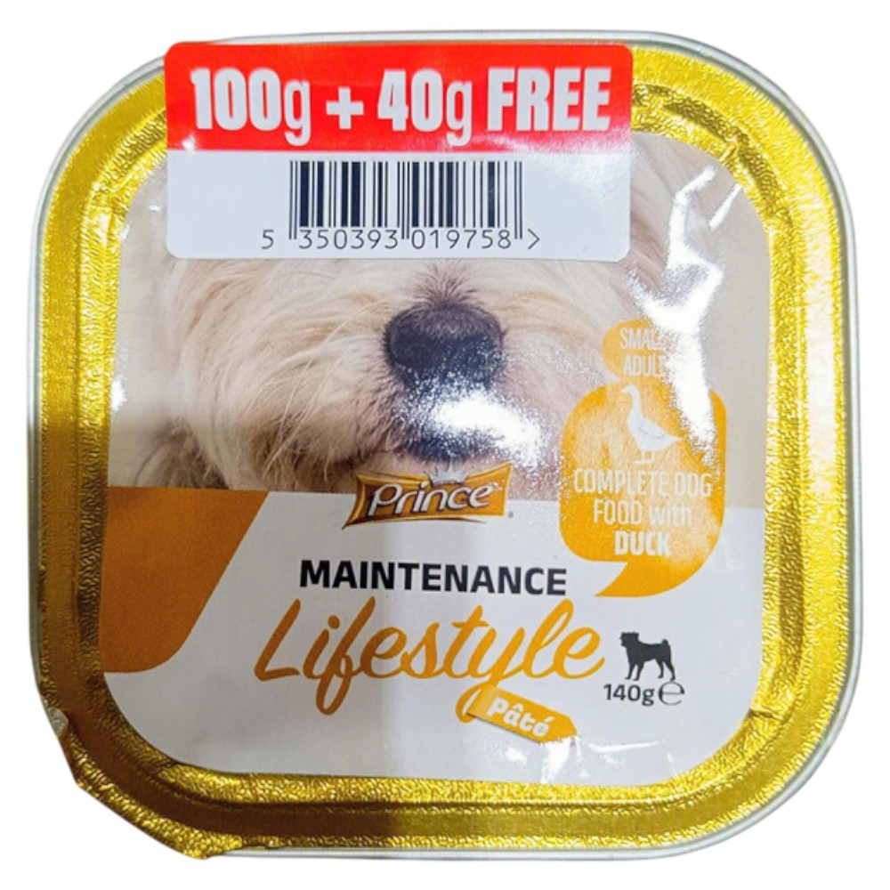 prince-maintenance-lifestyle-duck-pâté-wet-dog-food-100g-40g
