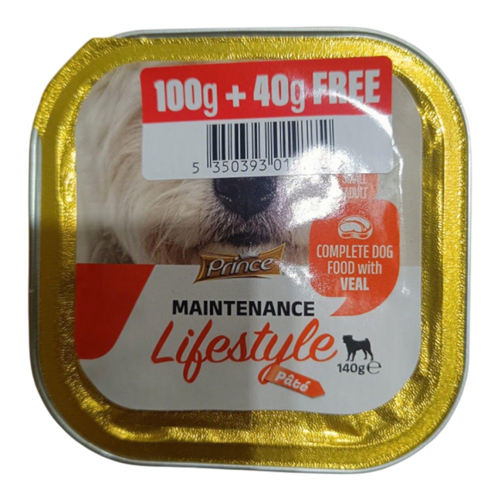prince-maintenance-lifestyle-veal-pâté-wet-dog-food-100g-40g