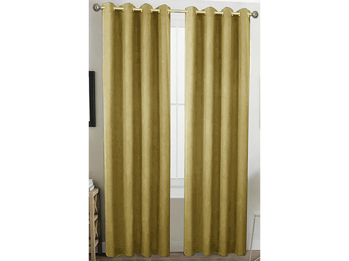 houston-mustard-yellow-polyester-curtain-with-eyelets-140-x-260-cm-pack-of-2