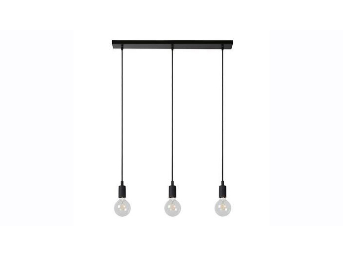 lucide-fix-3-pendants-hanging-light-black-e27-60w
