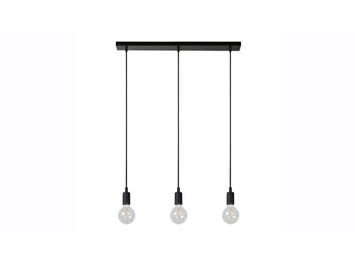 lucide-fix-3-pendants-hanging-light-black-e27-60w