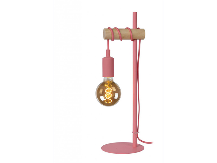 lucide-pola-table-lamp-pink-e27-60w