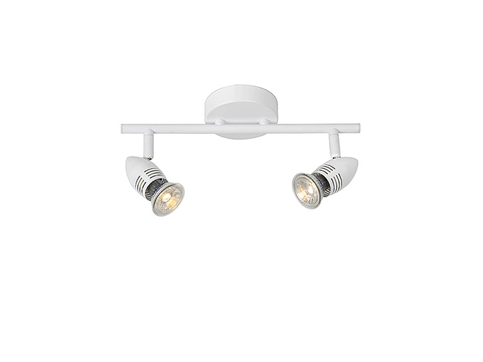 lucide-caro-ceiling-light-with-2-led-spots-white-gu10-5w