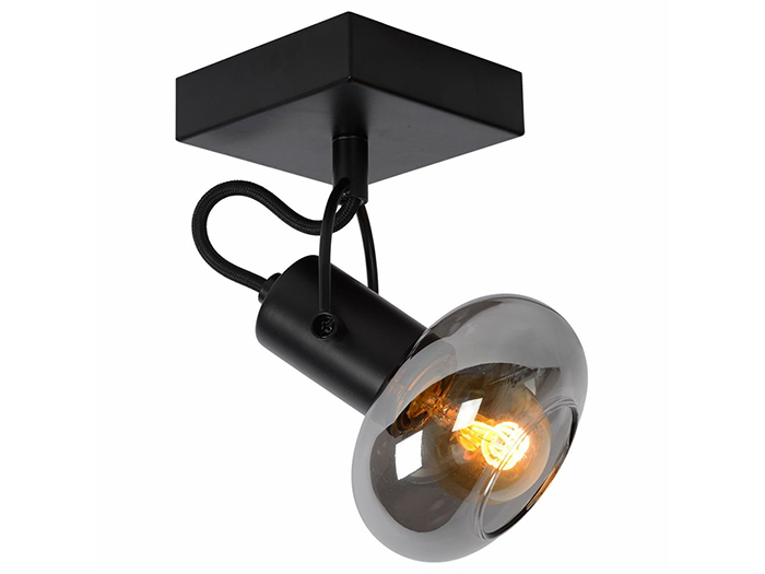 lucide-madee-ceiling-light-with-1-spot-black-e14-25w