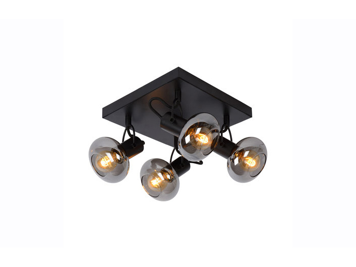 lucide-madee-ceiling-light-with-4-spots-black-e14-25w