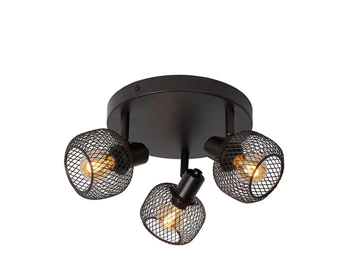 lucide-maren-ceiling-light-with-3-spots-black-e14-25w