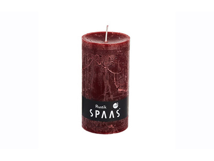 spaas-rustic-pillar-candle-wine-red-7cm-x-13cm