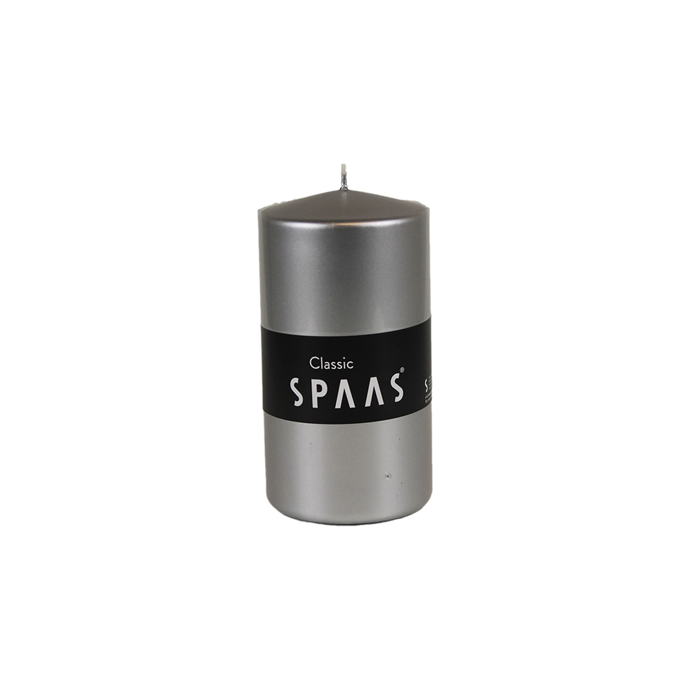 spaas-pillar-candle-silver-8cm-x-15cm