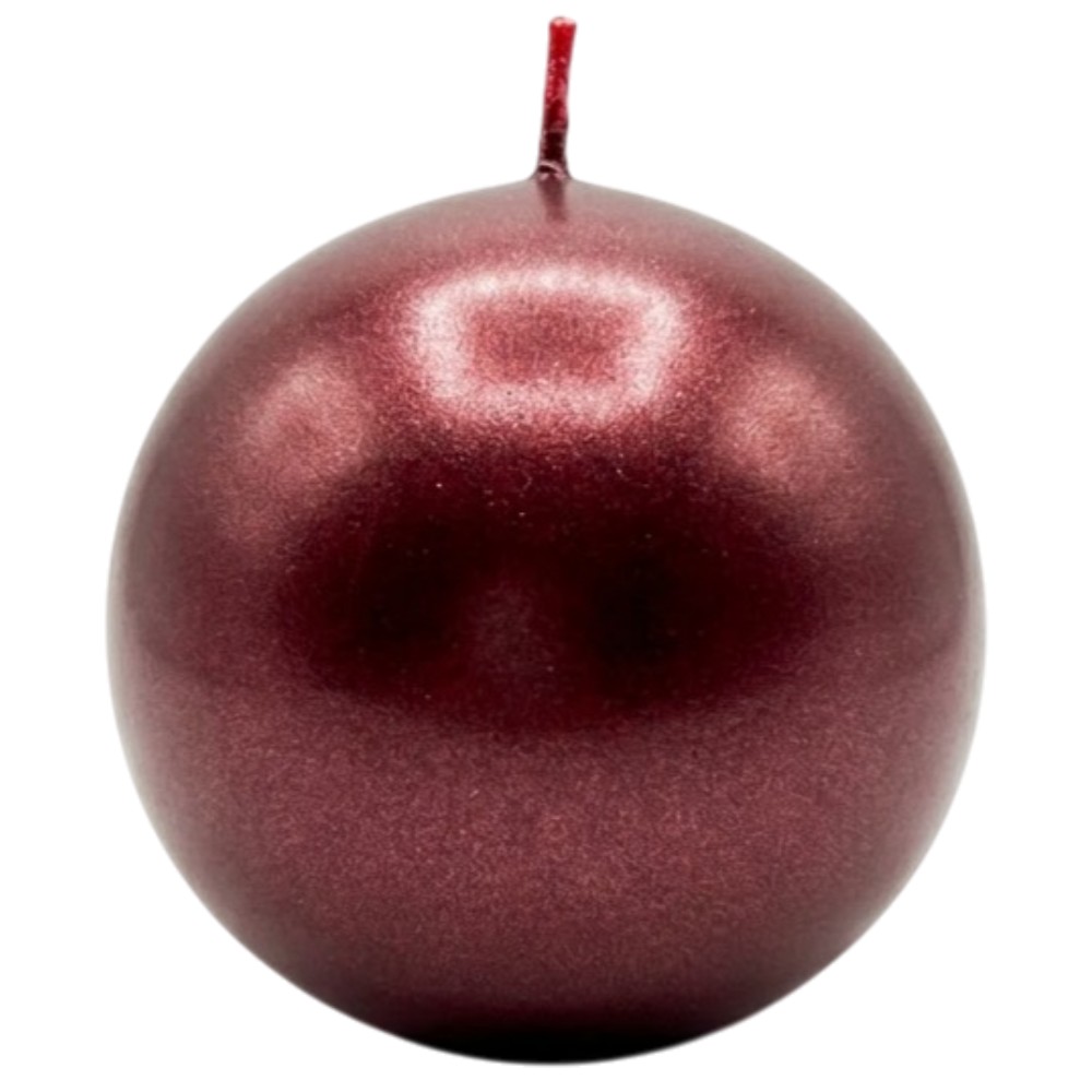 spaas-metallic-ball-candle-wine-8cm