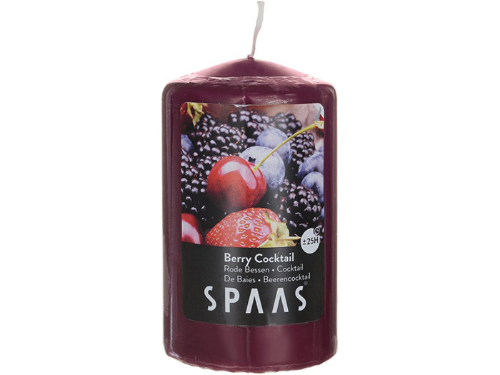 spaas-scented-pillar-candle-in-berry-cocktail-fragrance-10-cm