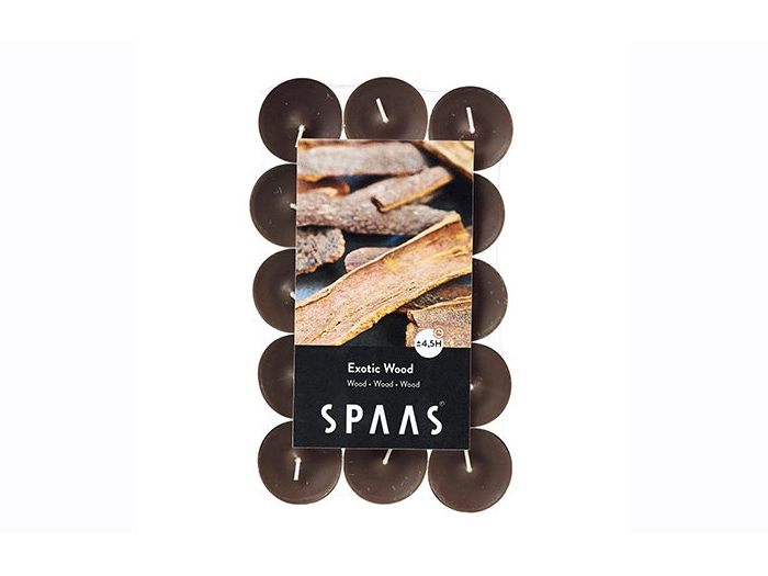 spaas-scented-tea-lights-pack-of-18-in-exotic-wood-fragrance