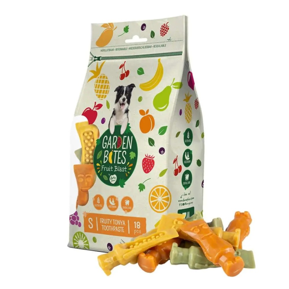 duvo-garden-bites-fruity-tonya-toothpaste-dental-dog-chews-7-8cm-18-pieces-270g