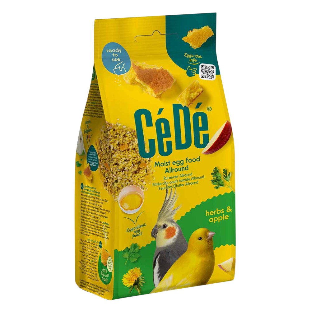 cédé-egg-food-moist-allround-herbs-apple-200-g