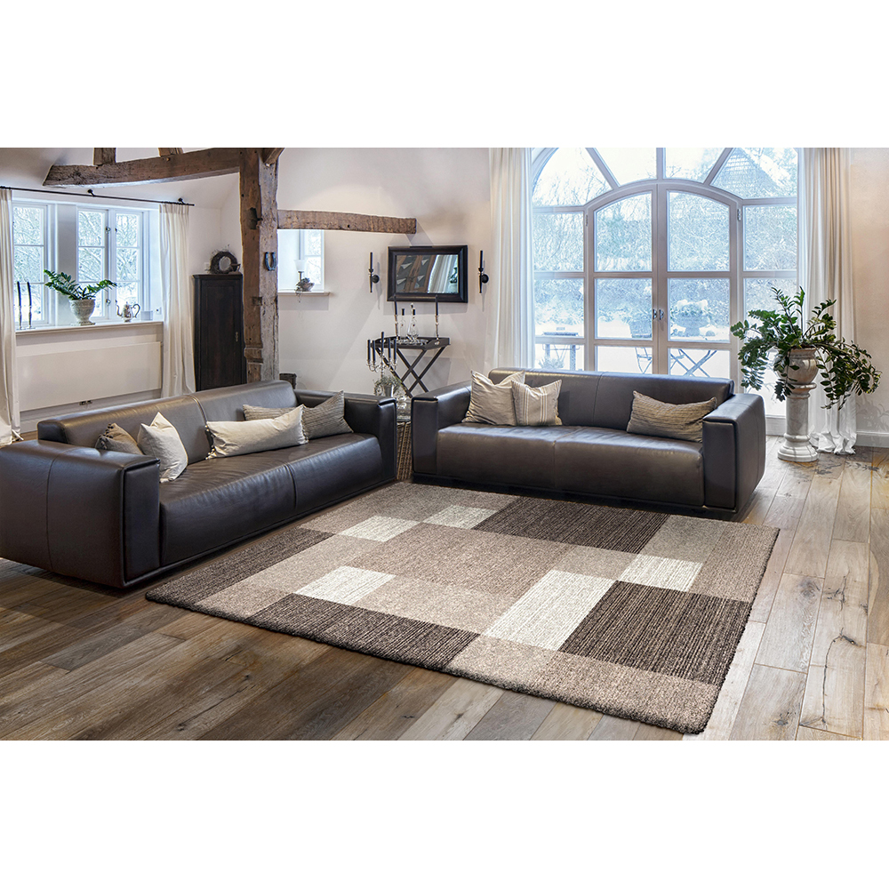 mehari-23-7898-squares-design-carpet-brown-beige-160cm-x-230cm