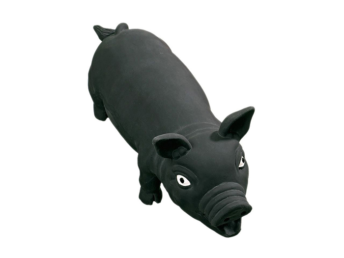 pet-toy-black-squeaky-pig-toy-large-size