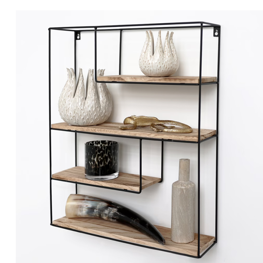 rectangular-metal-wood-wall-shelving-rack-black-45cm-x-55cm