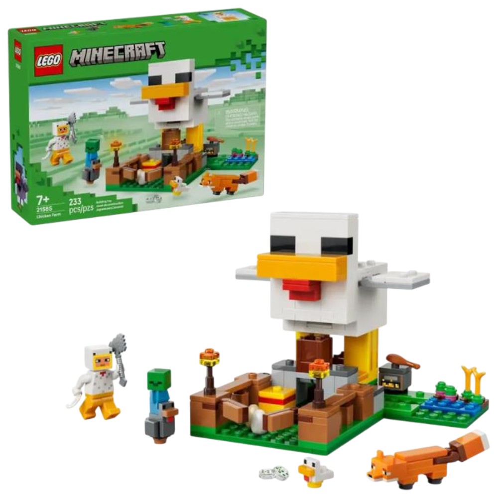lego-minecraft-chicken-farm-233pcs