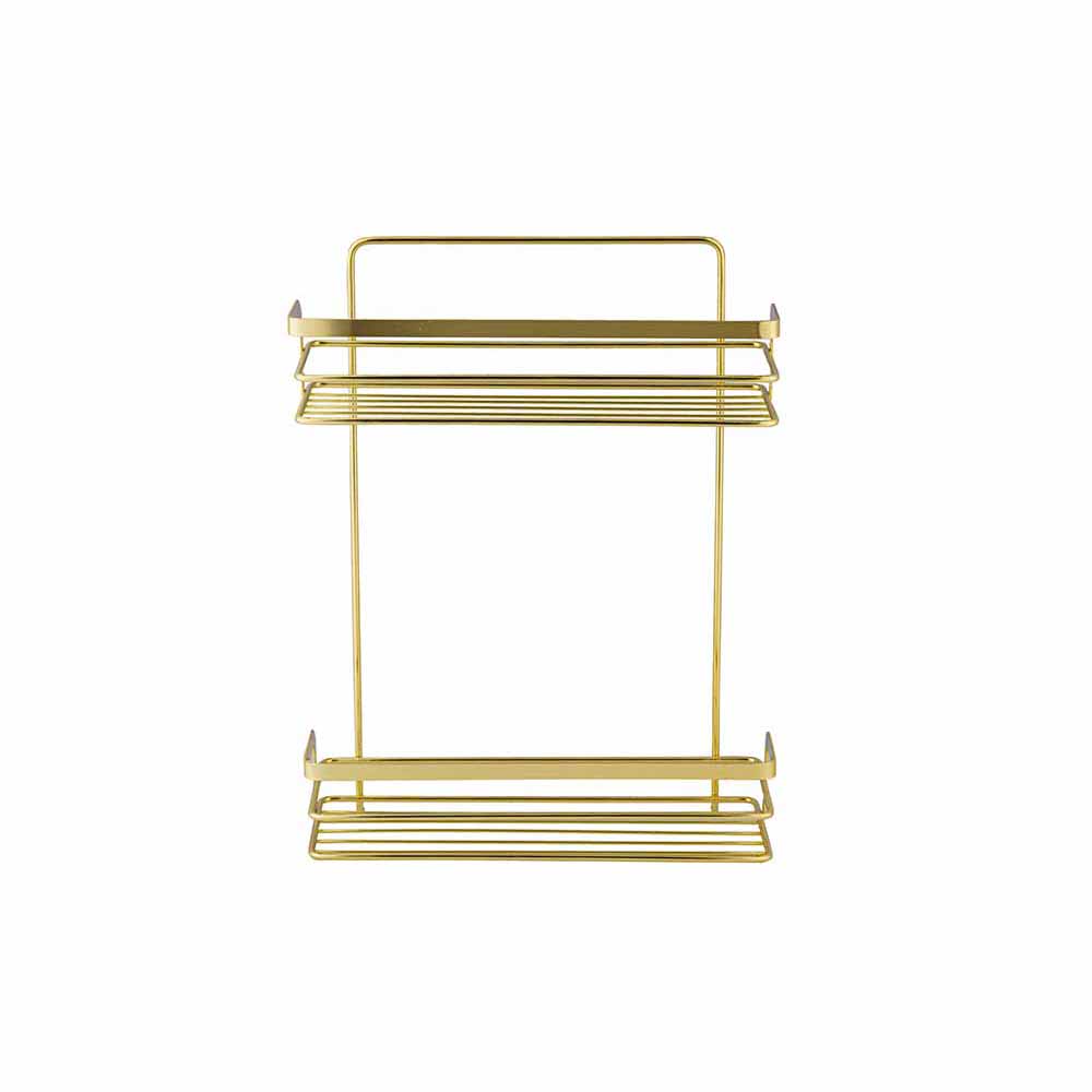 bisk-niagara-2-tier-shower-caddy-rack-gold