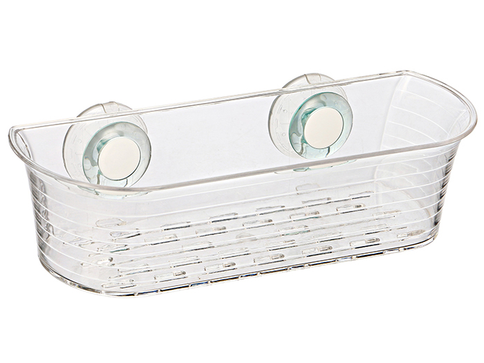 geco-shower-caddy-basket-with-suckers-transparent-green