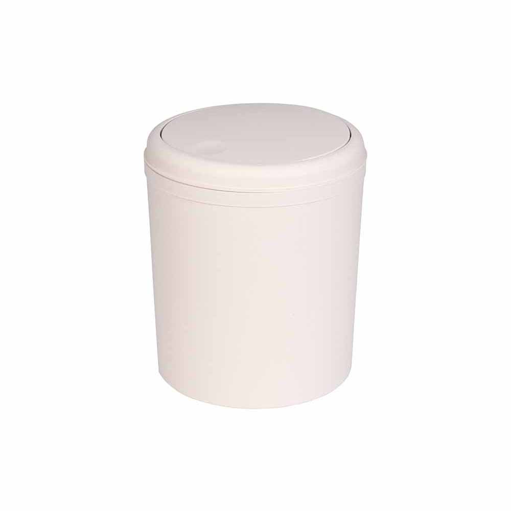 bisk-plastic-waste-bin-sand-beige-5l