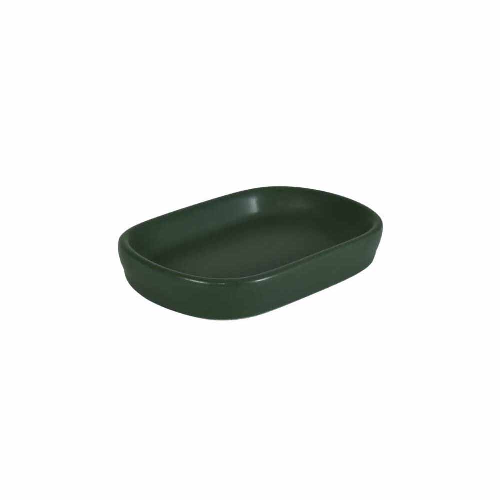 bisk-nero-ceramic-soap-dish-tray-green