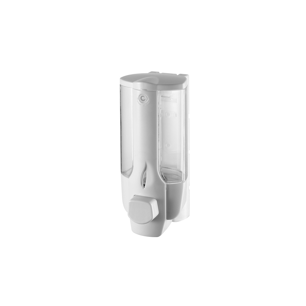 bisk-industrial-wall-hung-soap-dispenser-white-350ml