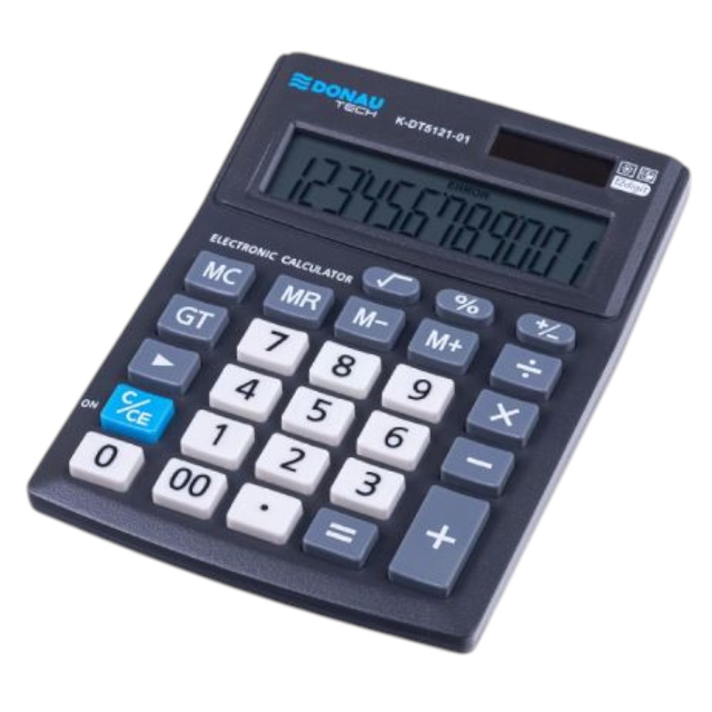 donau-desktop-office-calculator-12-digits-black-14-cm-x-10-cm-x-3-cm