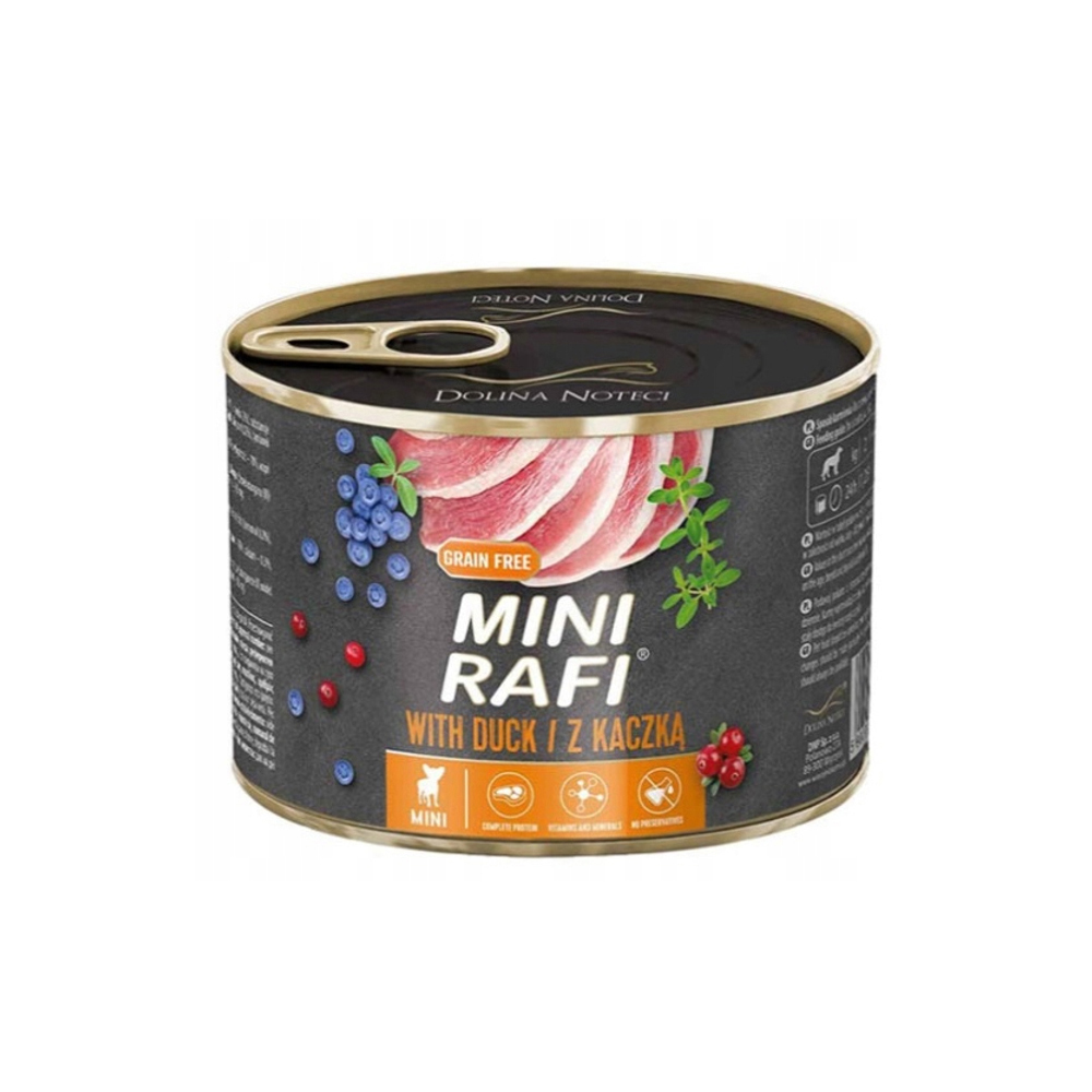 rafi-mini-pate-with-duck-complete-wet-dog-food-185g