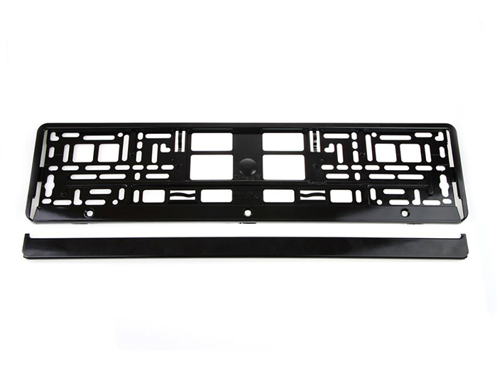 amio-license-plate-frame-black-metallic-53cm-x-13cm