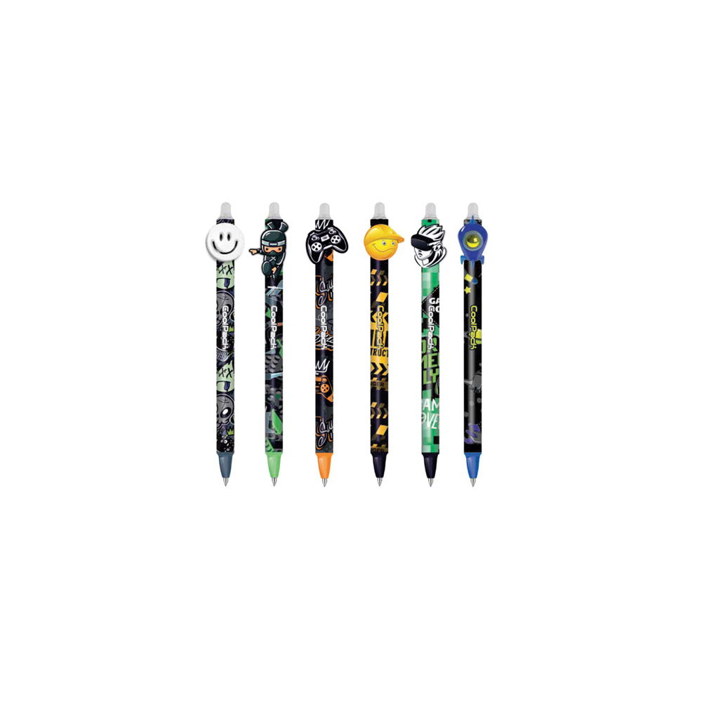 cool-pack-erasable-pens-6-assorted-designs