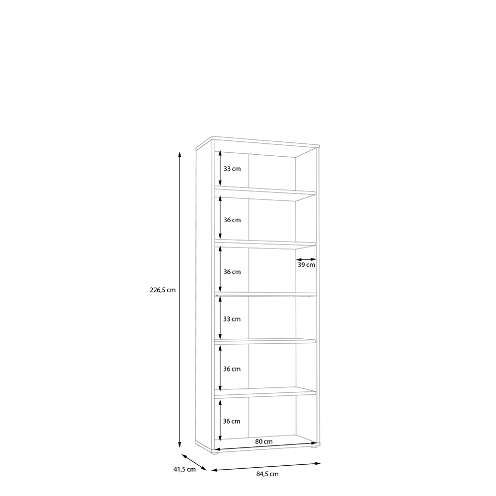 keflavik-6-nooks-filing-bookcase-unit-artisan-oak-white-226-5cm
