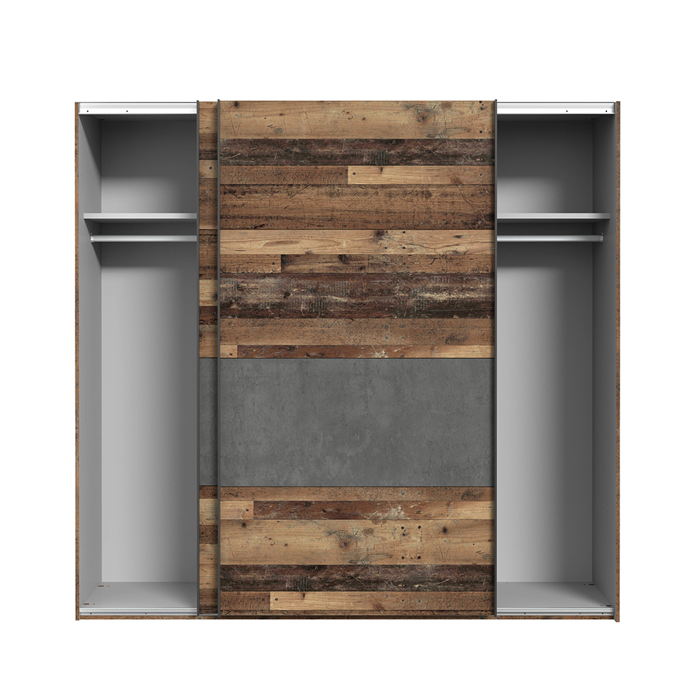 clif-2-doors-sliding-wardrobe-concrete-vintage-wood-220cm