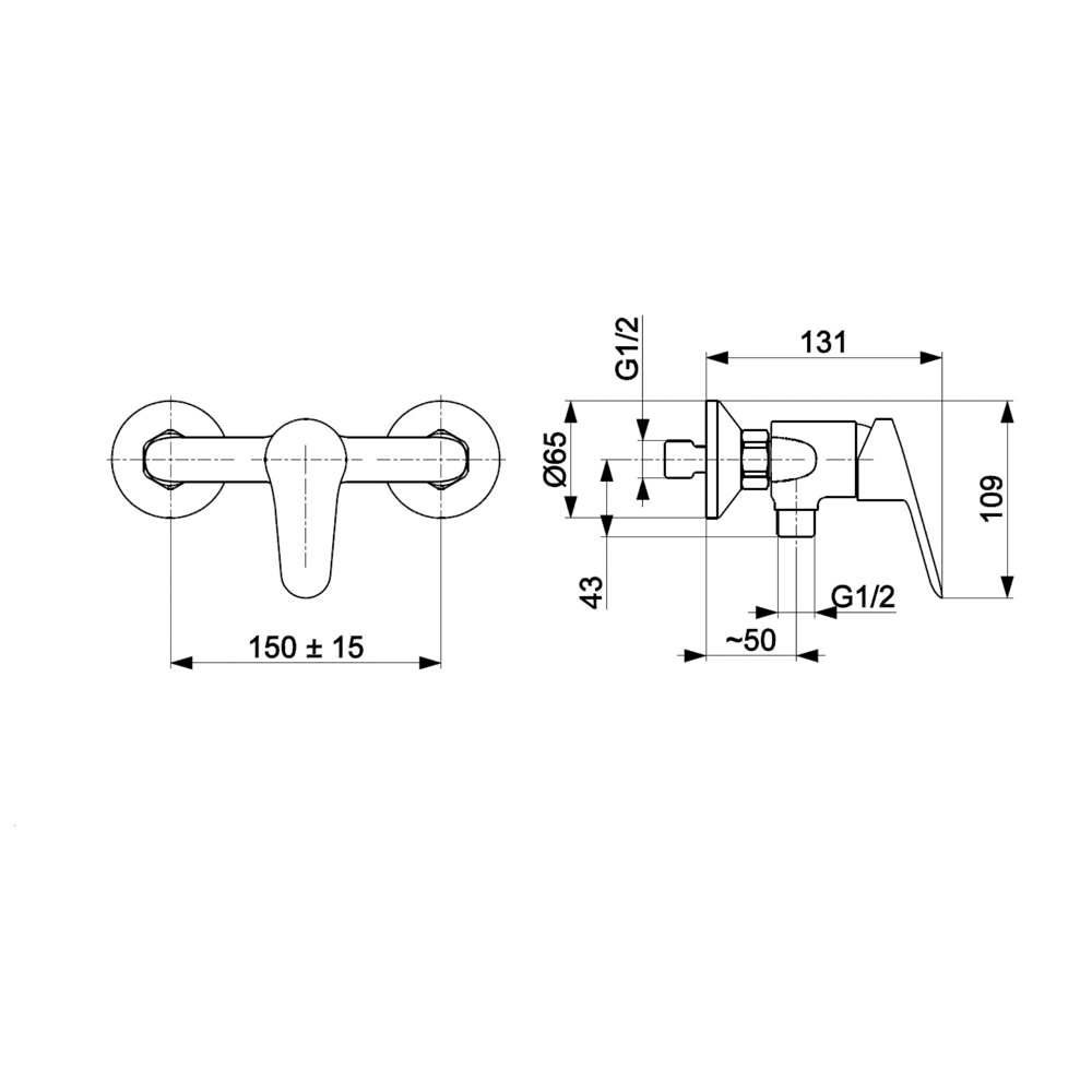 armatura-sparc-wall-mounted-shower-mixer-chrome
