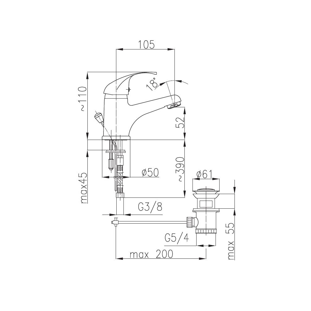 armatura-azuryt-standing-wash-basin-mixer-chrome