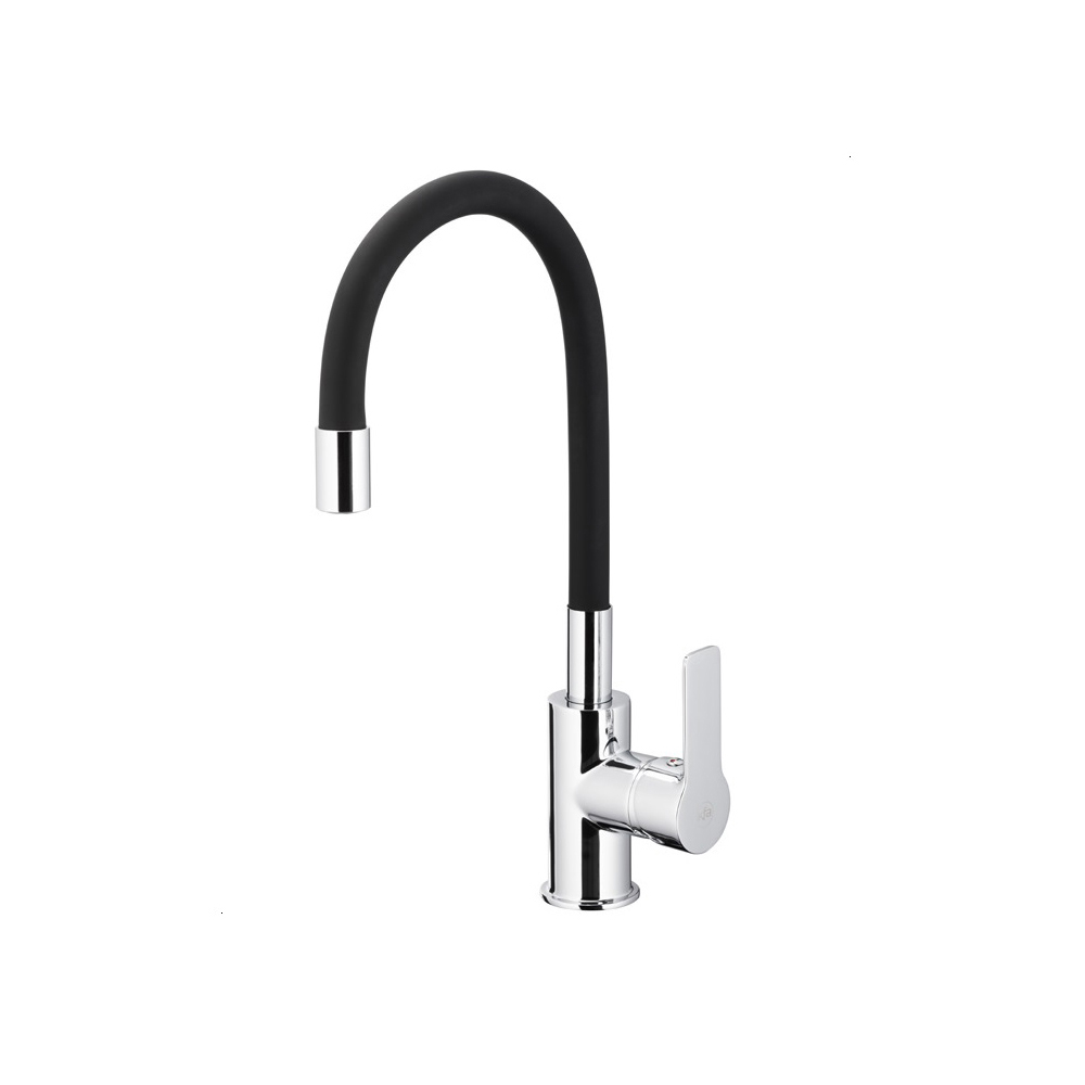 armatura-rumba
-standing-kitchen-mixer-with-a
-black-spout-chrome