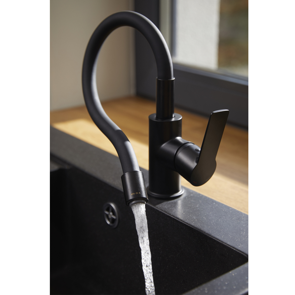 armatura-rumba-standing-kitchen-mixer-with-a-flexible-spout-black