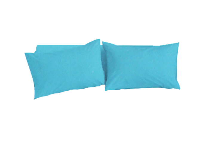 summer-plain-cotton-pillowcase-set-of-2-pieces-blue